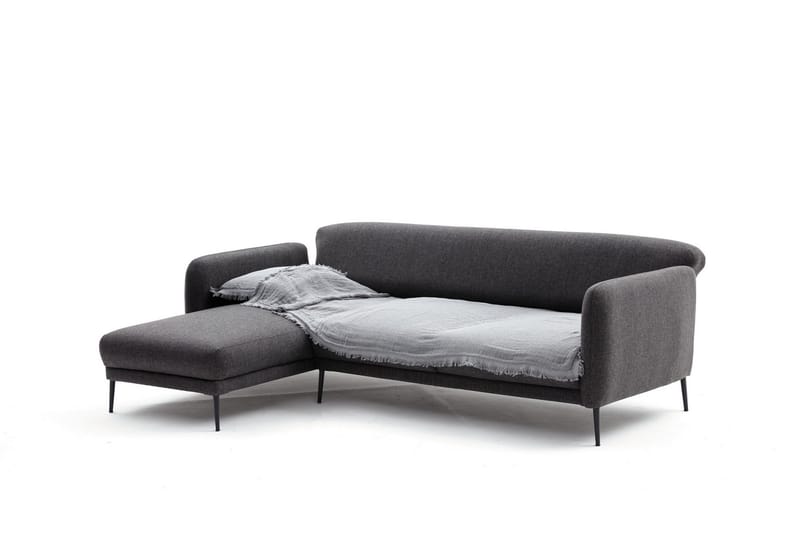 Divanbäddsoffa 3-sits Genna - Antracit - Möbler - Soffa - Bäddsoffa - Hörnbäddsoffa