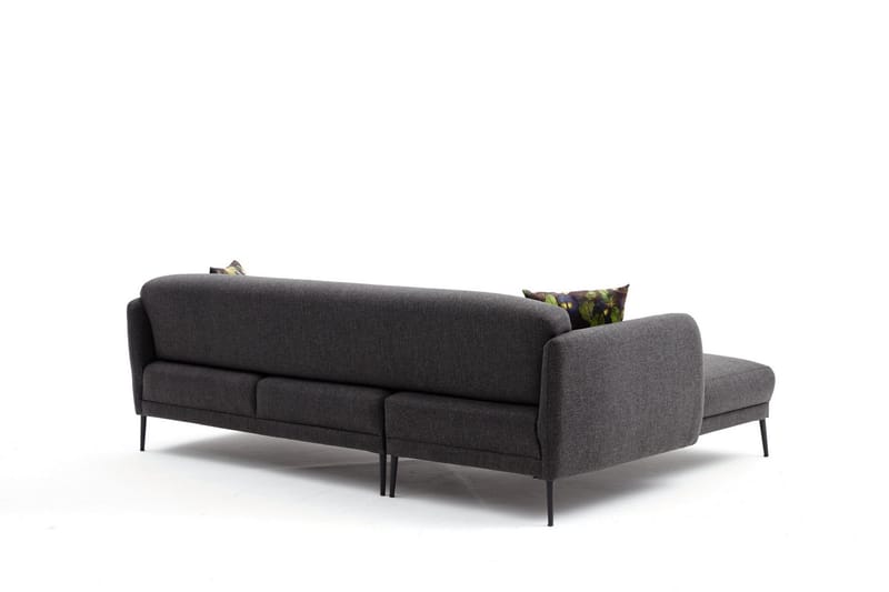 Divanbäddsoffa 3-sits Genna - Antracit - Möbler - Soffa - Bäddsoffa - Hörnbäddsoffa
