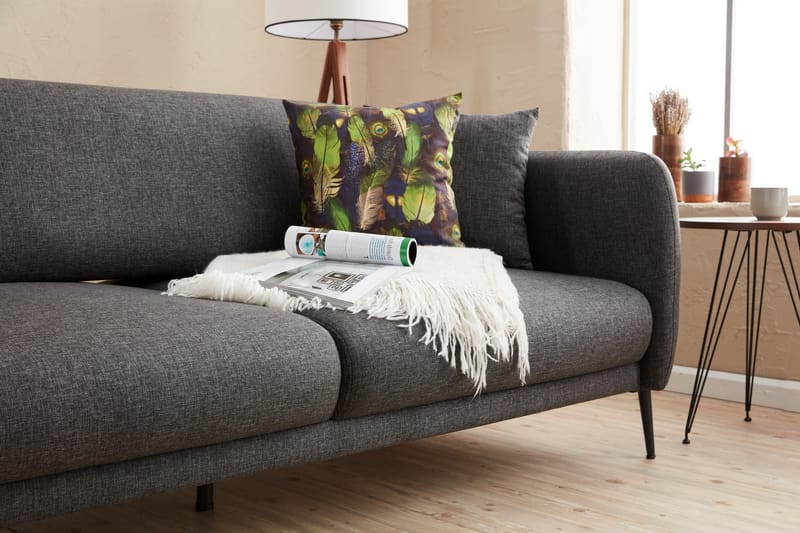 Divanbäddsoffa 3-sits Genna - Antracit - Möbler - Soffa - Bäddsoffa - Hörnbäddsoffa