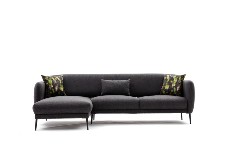 Divanbäddsoffa 3-sits Genna - Antracit - Möbler - Soffa - Bäddsoffa - Hörnbäddsoffa