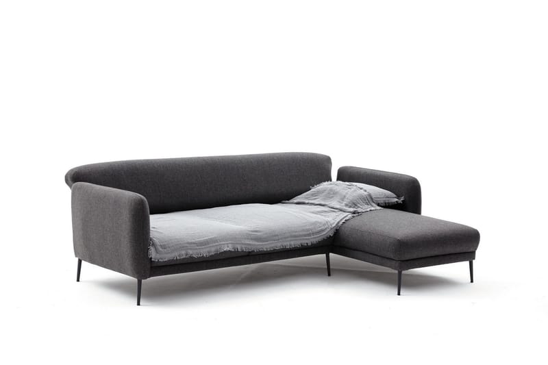 Divanbäddsoffa 3-sits Genna - Antracit - Möbler - Soffa - Bäddsoffa - Hörnbäddsoffa