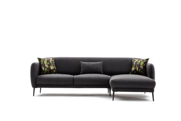 Divanbäddsoffa 3-sits Genna - Antracit - Möbler - Soffa - Bäddsoffa - Hörnbäddsoffa