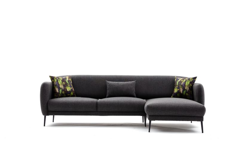 Divanbäddsoffa 3-sits Genna - Antracit - Möbler - Soffa - Bäddsoffa - Hörnbäddsoffa