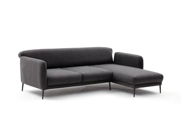 Divanbäddsoffa 3-sits Genna - Antracit - Möbler - Soffa - Bäddsoffa - Hörnbäddsoffa