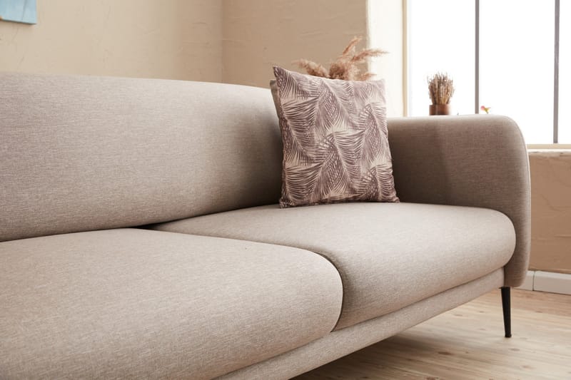 Divanbäddsoffa 3-sits Genna - Beige - Möbler - Soffa - Bäddsoffa - Hörnbäddsoffa