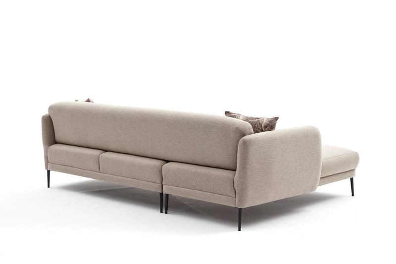 Divanbäddsoffa 3-sits Genna - Beige - Möbler - Soffa - Bäddsoffa - Hörnbäddsoffa