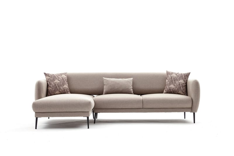 Divanbäddsoffa 3-sits Genna - Beige - Möbler - Soffa - Bäddsoffa - Hörnbäddsoffa