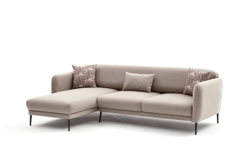 Divanbäddsoffa 3-sits Genna - Beige - Möbler - Soffa - Bäddsoffa - Hörnbäddsoffa
