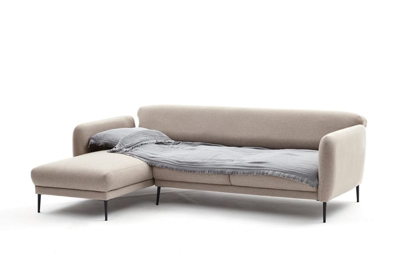 Divanbäddsoffa 3-sits Genna - Beige - Möbler - Soffa - Bäddsoffa - Hörnbäddsoffa