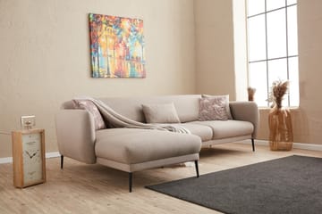 Divanbäddsoffa 3-sits Genna - Beige - Möbler - Soffa - Bäddsoffa - Hörnbäddsoffa