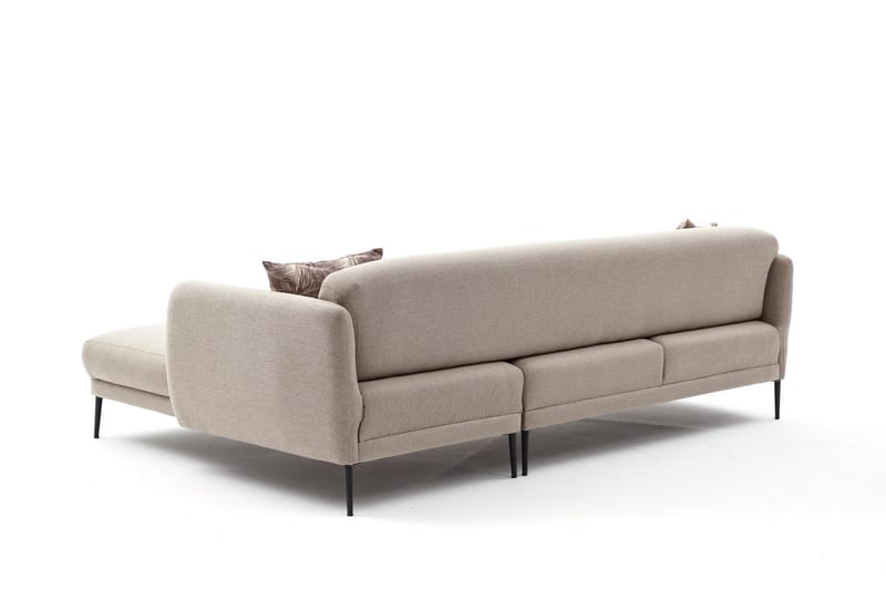 Divanbäddsoffa 3-sits Genna - Beige - Möbler - Soffa - Divansoffa & schäslongsoffa - 3 sits soffa med divan