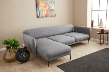Divanbäddsoffa 3-sits Genna - Grå - Möbler - Soffa - Bäddsoffa - Hörnbäddsoffa