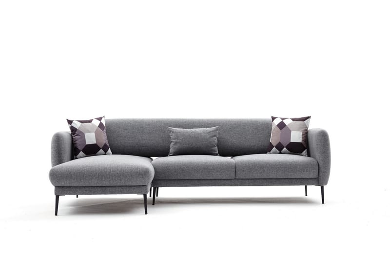 Divanbäddsoffa 3-sits Genna - Grå - Möbler - Soffa - Bäddsoffa - Hörnbäddsoffa