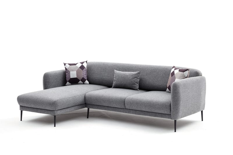 Divanbäddsoffa 3-sits Genna - Grå - Möbler - Soffa - Bäddsoffa - Hörnbäddsoffa