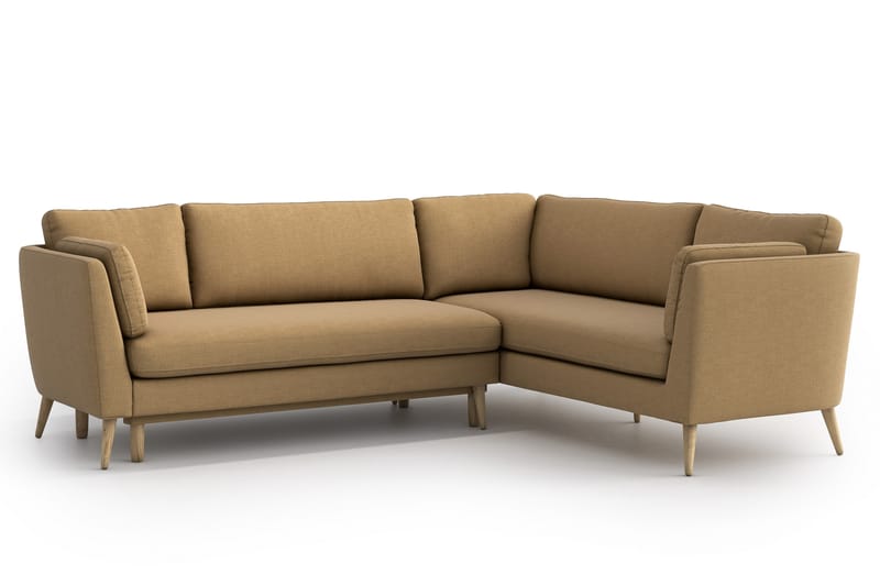 Divanbäddsoffa Espelund - Beige - Hörnbäddsoffa