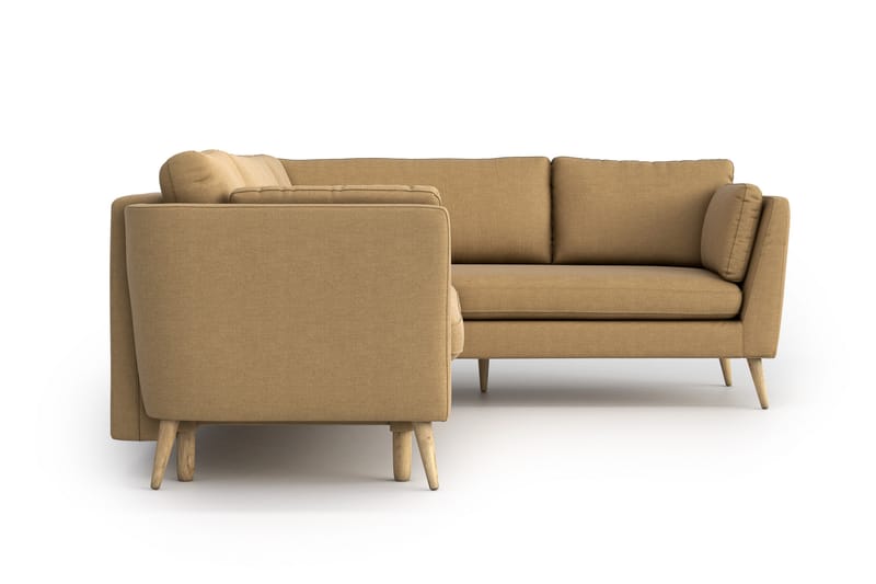 Divanbäddsoffa Espelund - Beige - Hörnbäddsoffa