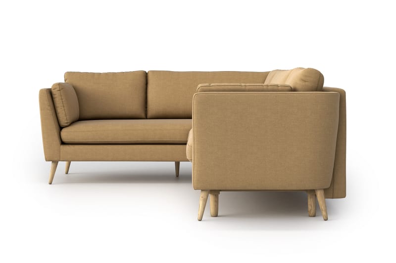 Divanbäddsoffa Espelund - Beige - Hörnbäddsoffa