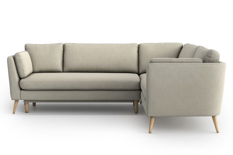 Divanbäddsoffa Espelund - Beige - Hörnbäddsoffa