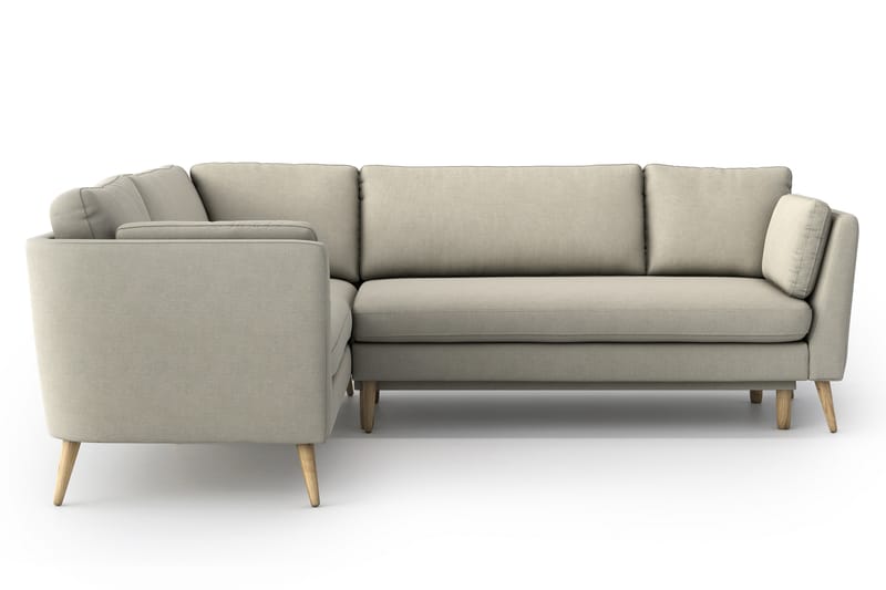 Divanbäddsoffa Jane - Beige - Hörnbäddsoffa