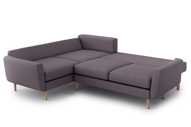Divanbäddsoffa Yordan - Lila - Möbler - Soffa - Bäddsoffa - Hörnbäddsoffa