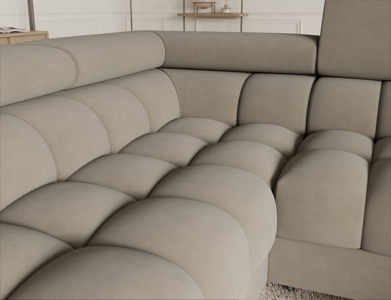 Fectory 6-sits Bubblig Hörnbäddsoffa med Schäslong och förvaring Vänster - Aura 18 - Möbler - Soffa - Bäddsoffa - Hörnbäddsoffa