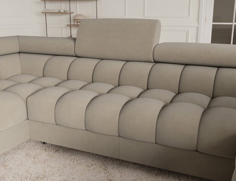 Fectory 6-sits Bubblig Hörnbäddsoffa med Schäslong och förvaring Vänster - Aura 18 - Möbler - Soffa - Bäddsoffa - Hörnbäddsoffa
