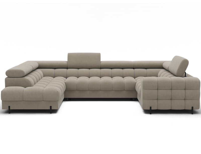 Fectory 6-sits Bubblig Hörnbäddsoffa med Schäslong och förvaring Vänster - Aura 18 - Möbler - Soffa - Bäddsoffa - Hörnbäddsoffa