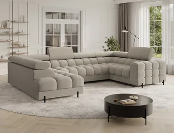 Fectory 6-sits Bubblig Hörnbäddsoffa med Schäslong och förvaring Vänster - Aura 18 - Möbler - Soffa - Bäddsoffa - Hörnbäddsoffa