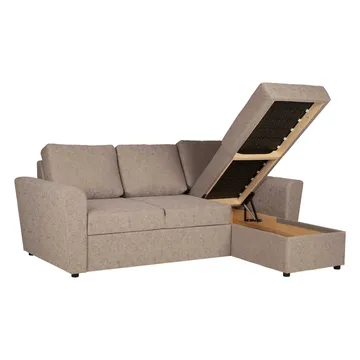Hörnbäddsoffa Fenor - Beige - Möbler - Soffa - Bäddsoffa - Hörnbäddsoffa