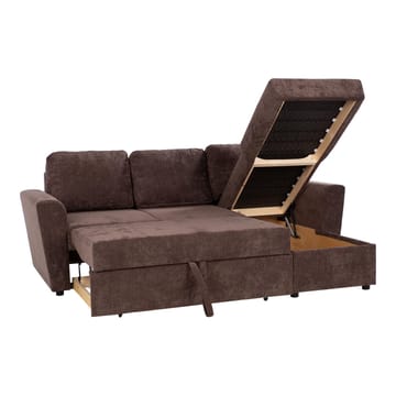 Hörnbäddsoffa Fenor - Brun - Möbler - Soffa - Bäddsoffa - Hörnbäddsoffa