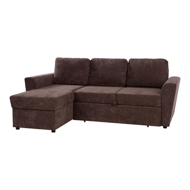 Hörnbäddsoffa Fenor - Brun - Möbler - Soffa - Bäddsoffa - Hörnbäddsoffa