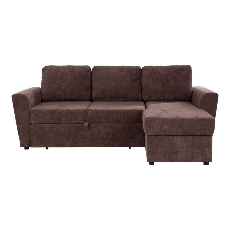 Hörnbäddsoffa Fenor - Brun - Möbler - Soffa - Bäddsoffa - Hörnbäddsoffa