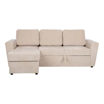 Hörnbäddsoffa Fenor - ljusbeige - Möbler - Soffa - Bäddsoffa - Bäddsoffa divan