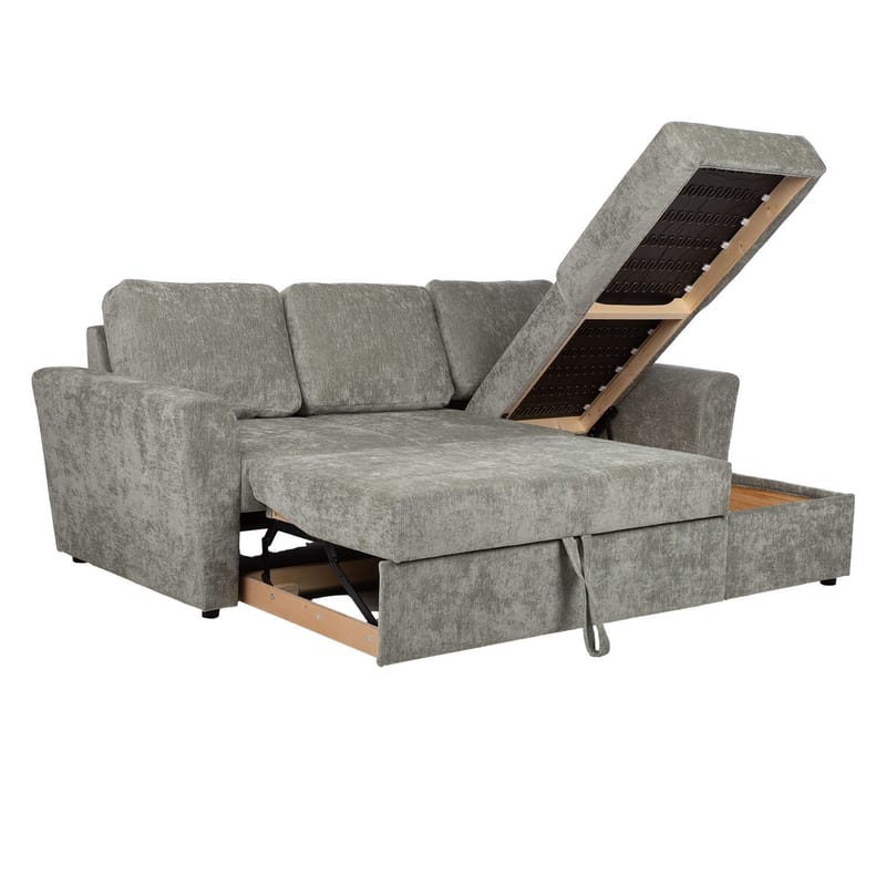 Hörnbäddsoffa Fenor - Ljusgrön - Möbler - Soffa - Bäddsoffa - Hörnbäddsoffa