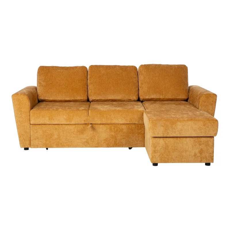 Hörnbäddsoffa Fenor - Ljusgul - Möbler - Soffa - Bäddsoffa - Hörnbäddsoffa