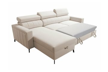 Galbally 3-sits Hörnbäddsoffa Dark blue - Möbler - Soffa - Bäddsoffa - Hörnbäddsoffa