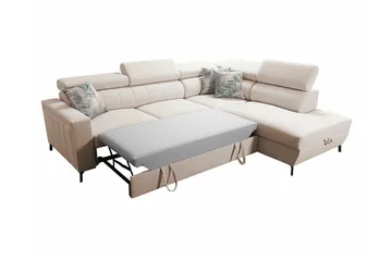 Galbally 3-sits Hörnbäddsoffa Dark blue - Möbler - Soffa - Bäddsoffa - Hörnbäddsoffa