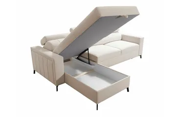 Galbally 3-sits Hörnbäddsoffa Dark blue - Möbler - Soffa - Bäddsoffa - Hörnbäddsoffa