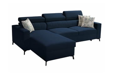 Galbally 3-sits Hörnbäddsoffa Dark blue - Möbler - Soffa - Bäddsoffa - Hörnbäddsoffa