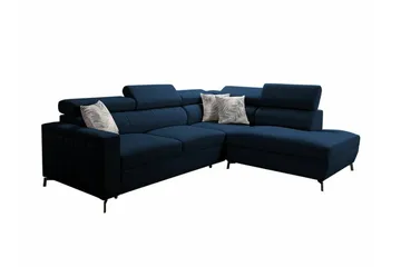 Galbally 3-sits Hörnbäddsoffa Dark blue - Möbler - Soffa - Bäddsoffa - Hörnbäddsoffa