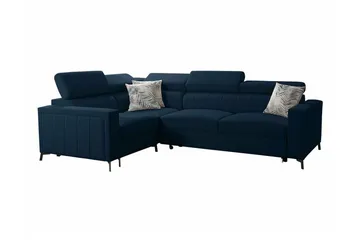 Galbally 3-sits Hörnbäddsoffa Dark blue - Möbler - Soffa - Bäddsoffa - Hörnbäddsoffa