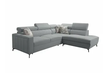 Galbally 3-sits Hörnbäddsoffa Grey/Light grey - Möbler - Soffa - Bäddsoffa - Hörnbäddsoffa