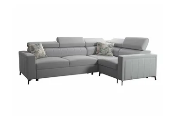 Galbally 3-sits Hörnbäddsoffa Light grey - Möbler - Soffa - Bäddsoffa - Hörnbäddsoffa