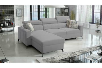 Galbally 3-sits Hörnbäddsoffa Ljusgrå - Möbler - Soffa - Bäddsoffa - Hörnbäddsoffa