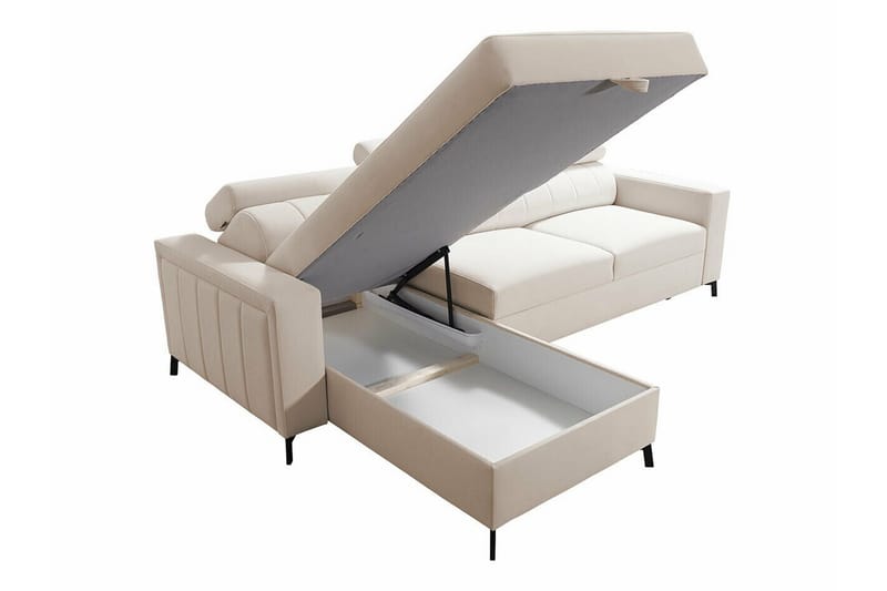 Galbally 3-sits Hörnbäddsoffa NO_BRAND beige - Möbler - Soffa - Bäddsoffa - Bäddsoffa divan