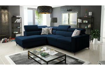 Galbally 3-sits Hörnbäddsoffa NO_BRAND Dark blue - Möbler - Soffa - Bäddsoffa - Hörnbäddsoffa