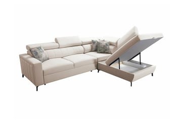 Galbally 3-sits Hörnbäddsoffa NO_BRAND Dark blue - Möbler - Soffa - Bäddsoffa - Hörnbäddsoffa