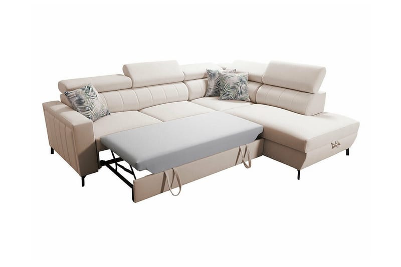 Galbally 3-sits Hörnbäddsoffa NO_BRAND Dark blue - Möbler - Soffa - Bäddsoffa - Hörnbäddsoffa