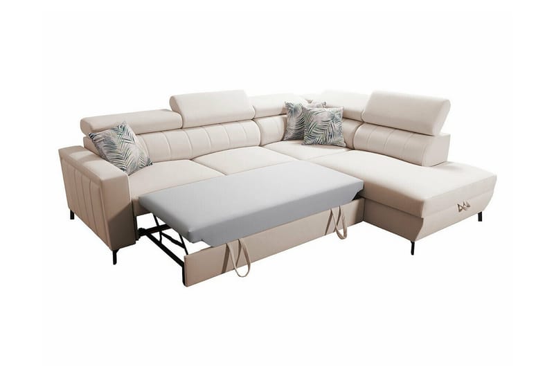 Galbally 3-sits Hörnbäddsoffa NO_BRAND Dark blue - Möbler - Soffa - Bäddsoffa - Hörnbäddsoffa