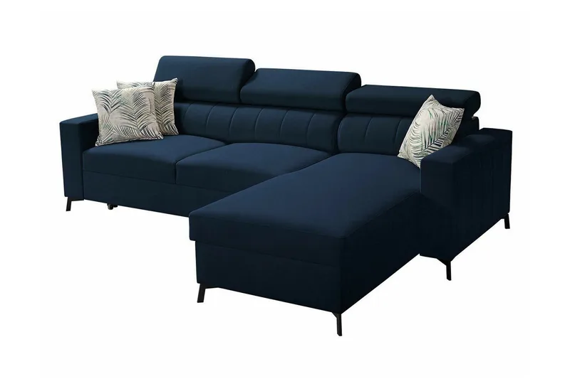 Galbally 3-sits Hörnbäddsoffa NO_BRAND Dark blue